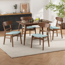 5 Piece Dining Set With Ergonomic Chairs