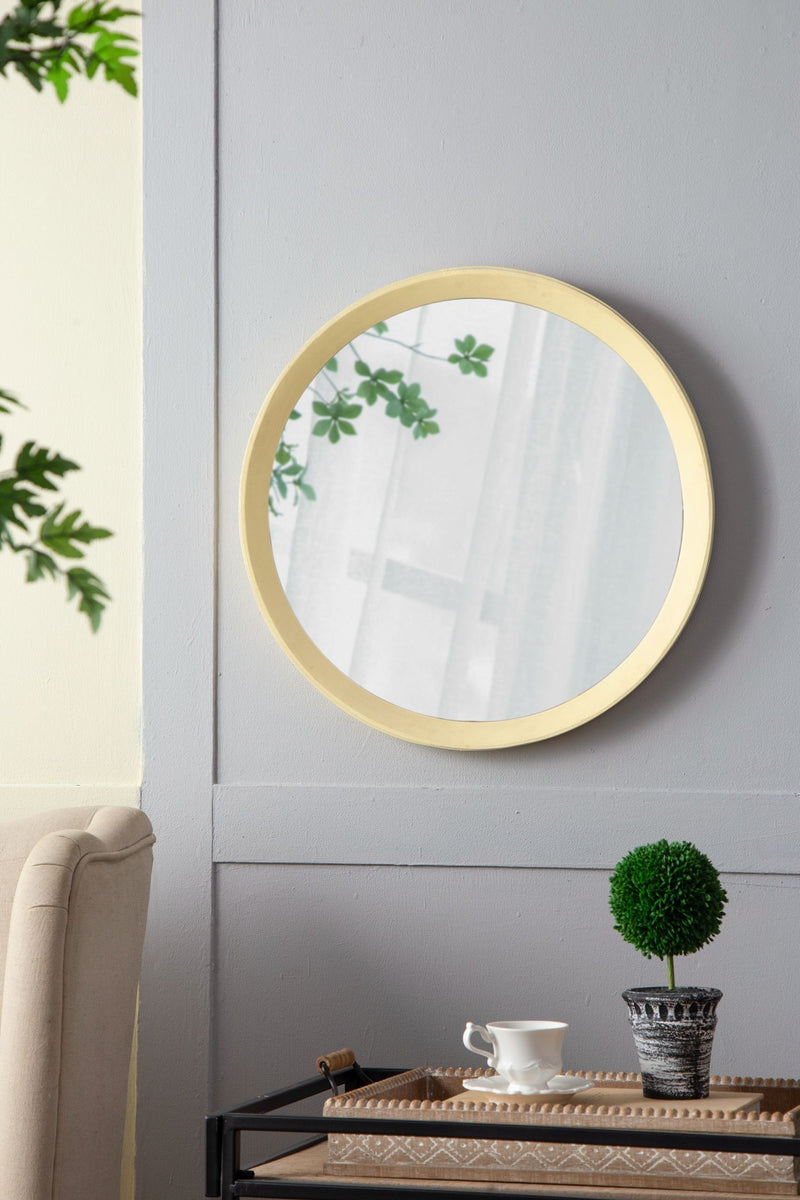 Transitional Decor Style Mango Wood Wall Mirror Wall Decor With Frame Of Solid Mango Wood For Bathroom, Entryway Console Lean Against Wall