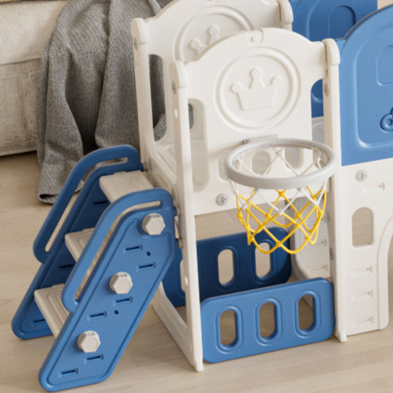 Toddler Slide Kids Playground With Basketball Hoop And Swing