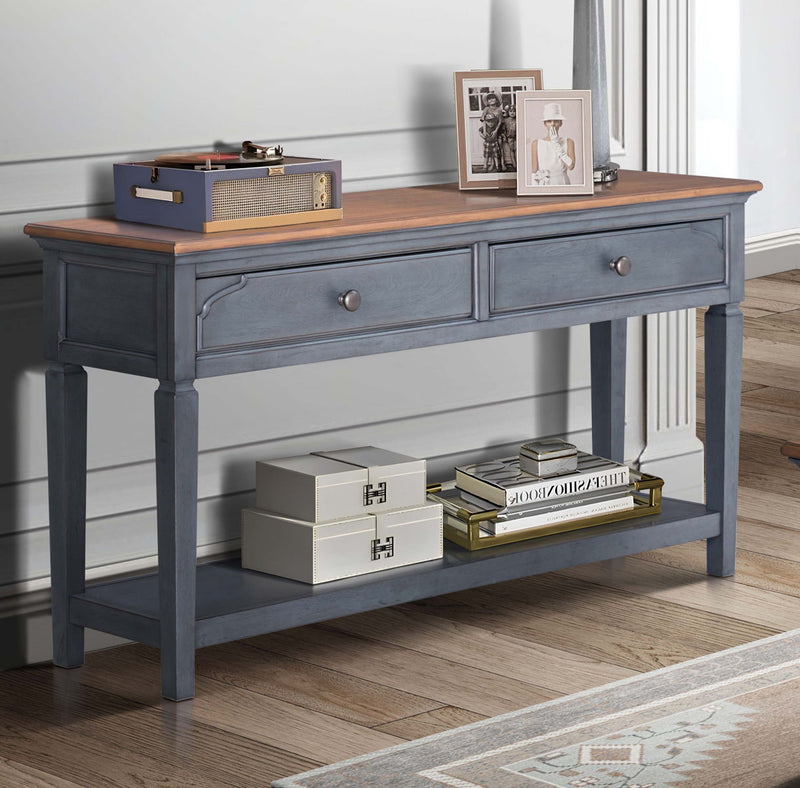 Americana - 60" Sofa Table - Blue