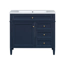 Bathroom Vanity & Top Sink, Modern Bathroom Storage Cabinet With 2 Drawers And A Tip-Out Drawer
