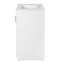 Ceramic Sink Combo, Freestanding Vanity Set With 3 Drawers & Soft Closing Doors