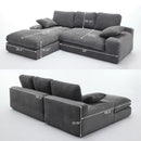 Modern Minimalist Modular Sectional Sofa Set, Upholstered Sleeper Couch