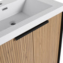 Modern Freestanding Bathroom Vanity With Resin Sink & Soft Close Cabinet Doors