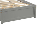 Platform Bed Wood Bed Frame With Trundle