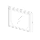 Uriuni - 5 Piece King Bedroom Set With LED Lighting And Panel Headboard - Gold / White