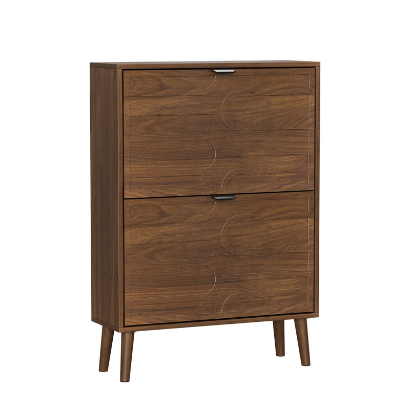 Medieval - Independent Shoe Cabinet With 2 Flip Drawers