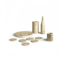 10 Pieces Luxury Natural Marble Dining Room Accessories Set