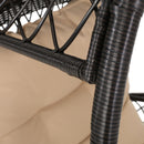 Outdoor Wicker Standing Basket Chair With Cushion