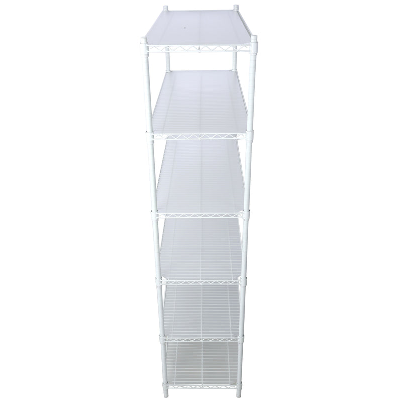 6 Tier 6000Lbs Capacity Nsf Metal Shelf Wire Shelving Unit, Heavy Duty Adjustable Storage Rack With Wheels & Shelf Liners For Commercial Grade Utility Steel Storage Rack