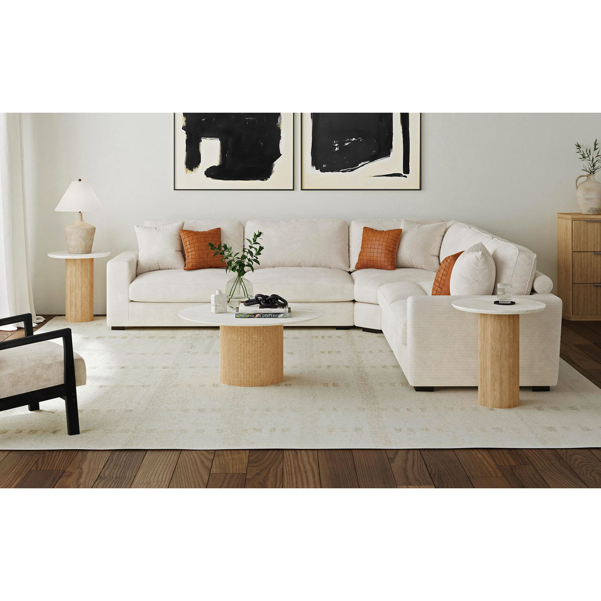 Sylvie Occasional Table Set in Dark Brown by Elements International, view 13