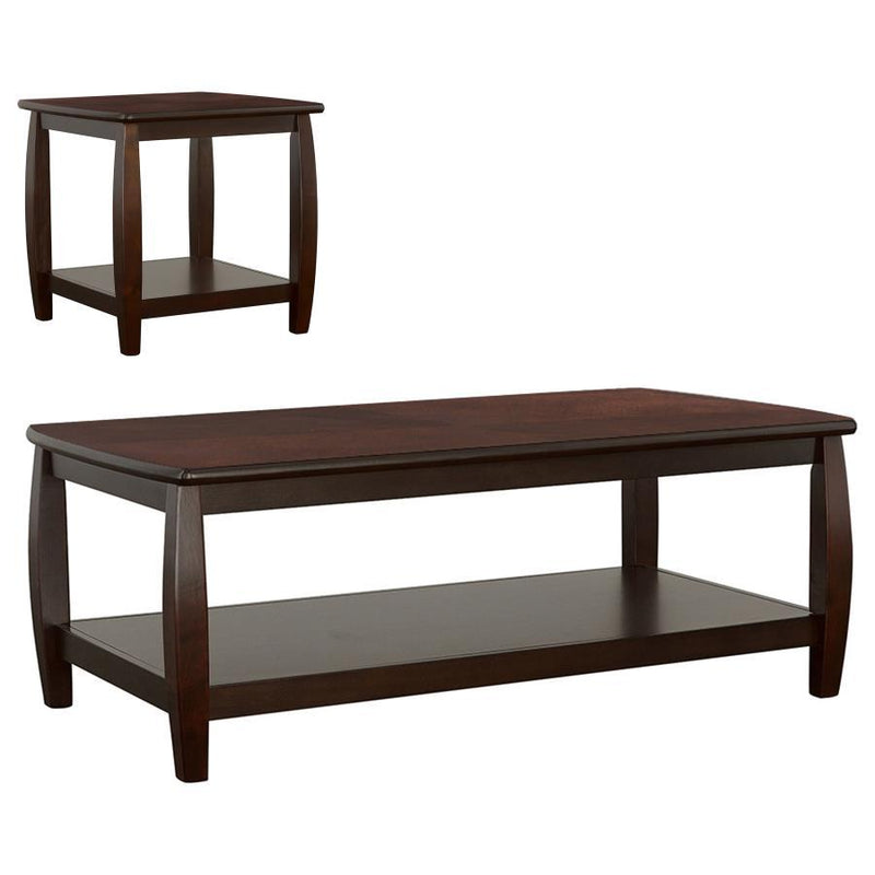 Dixon - Rectangular Wood Coffee Table Set