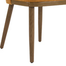 Mid Century Modern Dining Chair With Ergonomic Backrest