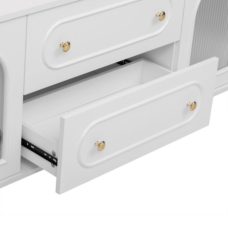 TV Cabinet With 2 Drawers And 2 Cabinets