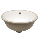Elegant Ceramic Oval Undermount Bathroom Sink With Overflow