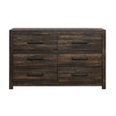Monica - Dresser With Spacious Drawers Bar Handles - Dark Oak