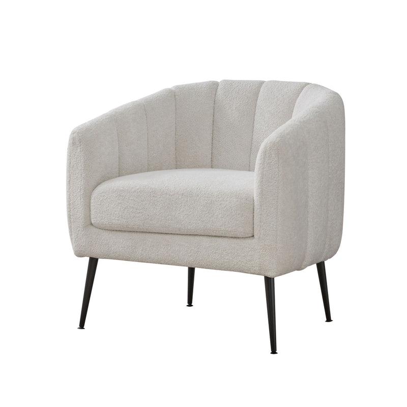Vanity Barrel Accent Lounge Chair - Ivory