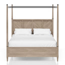 Transitional Styling Canopy Bed