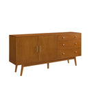 Mid-Century Modern Minimalist 2 Door Sideboard