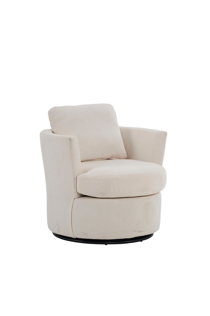 Swivel Barrel Chair, Comfy Round Accent Sofa Chair For Living Room, 360 Degree Swivel Barrel Club Chair, Leisure Arm Chair