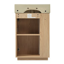 Bathroom Vanity With Sink, Freestanding Wood Grain Cabinet With Storage