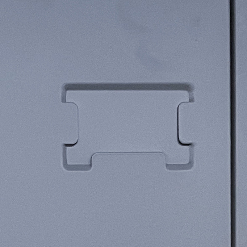 15 Door Lockers With Lock For Storage In Home, Gym, Office, And School - Gray