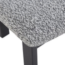 Modern Upholstered Armless Dining Chairs With Metal Legs