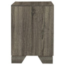 Wright - 2-Drawer Nightstand Bedside Table - Brown Oak