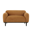 Sway - Upholstered Loveseat With Wood Legs And Round Arms