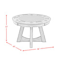 Prince - Round Game Table - Gray