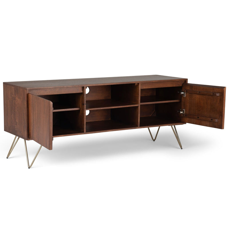 Hunter - TV Media Stand - Umber Brown Stain