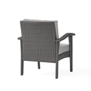 Honolulu - Modern Chat Set of 5 With Wicker - Gray / Silver