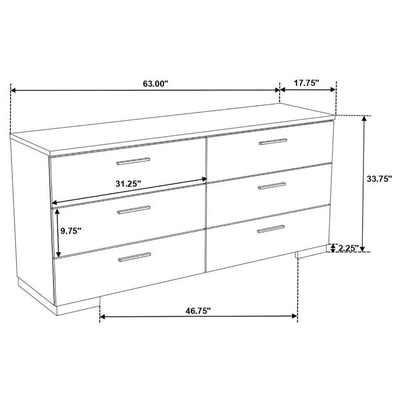 Jeremaine - Upholstered Platform Bedroom Set With LED