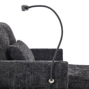 Multifunctional Chenille Recliner Sofa With Storage And Phone Bracket