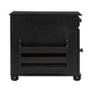 Vintage Flip Top Side Table With USB Ports