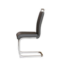 Modern Dining Chairs With Padded Seat, High Back