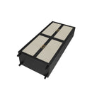 4 Door Cabinet, with 4 Adjustable Inner Shelves, Storage Cabinet