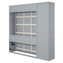 Murphy Wall Bed With Shelves, Wardrobe And LED Lights