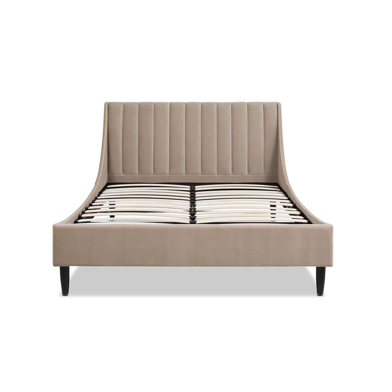 Aspen - Vertical Tufted Modern Headboard Platform Bed Set