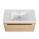 Bathroom Vanity Set With Resin Countertop Sink, 2 Doors