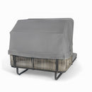 Outdoor Patio Rattan Daybed With Detachable Pillows