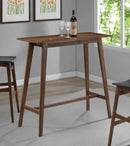Finnick - Rectangular Pub Heigh Bar Table - Walnut - Atlantic Fine Furniture Inc