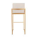 Fuji - Contemporary Design High Back Barstool (Set of 2)