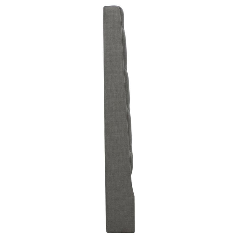 Camille - Upholstered Eastern King Panel Headboard - Gray