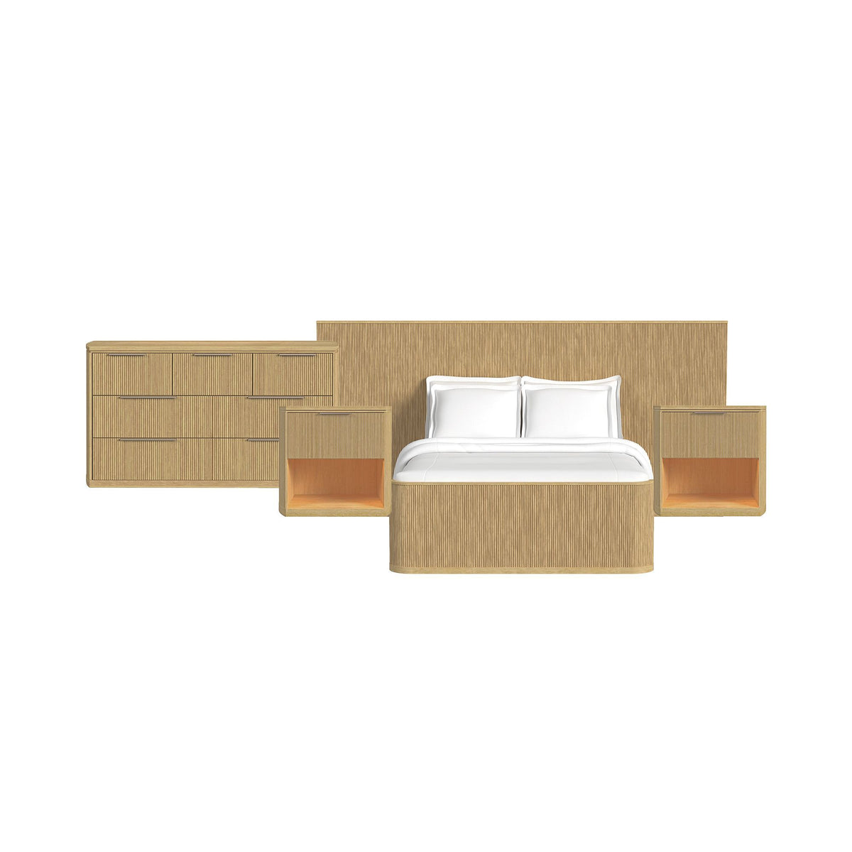 Sylvie Wall Bed Bedroom Set in Dark Brown by Elements International, view 15