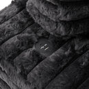 Plush Oversized Double Chaise Lounge Sofa Bed With USB Ports And Cup Holders