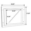 Felicity - Wood LED Dresser Mirror - White High Gloss