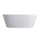 Solid Surface Soaking Freestanding Bathtub For Bathroom - Matte White
