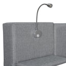 Upholstered Platform Bed With Reading Lights, Drawers, Trundle And Shelves