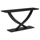 Console Table With Cross Leg Base And Reinforced Support Plate